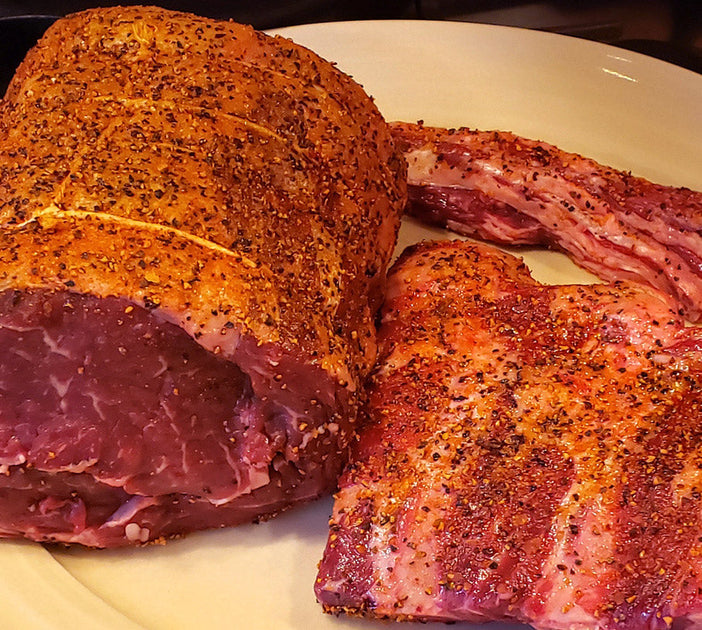 Smoky Rib Eye Roast with Ribs SpitJack