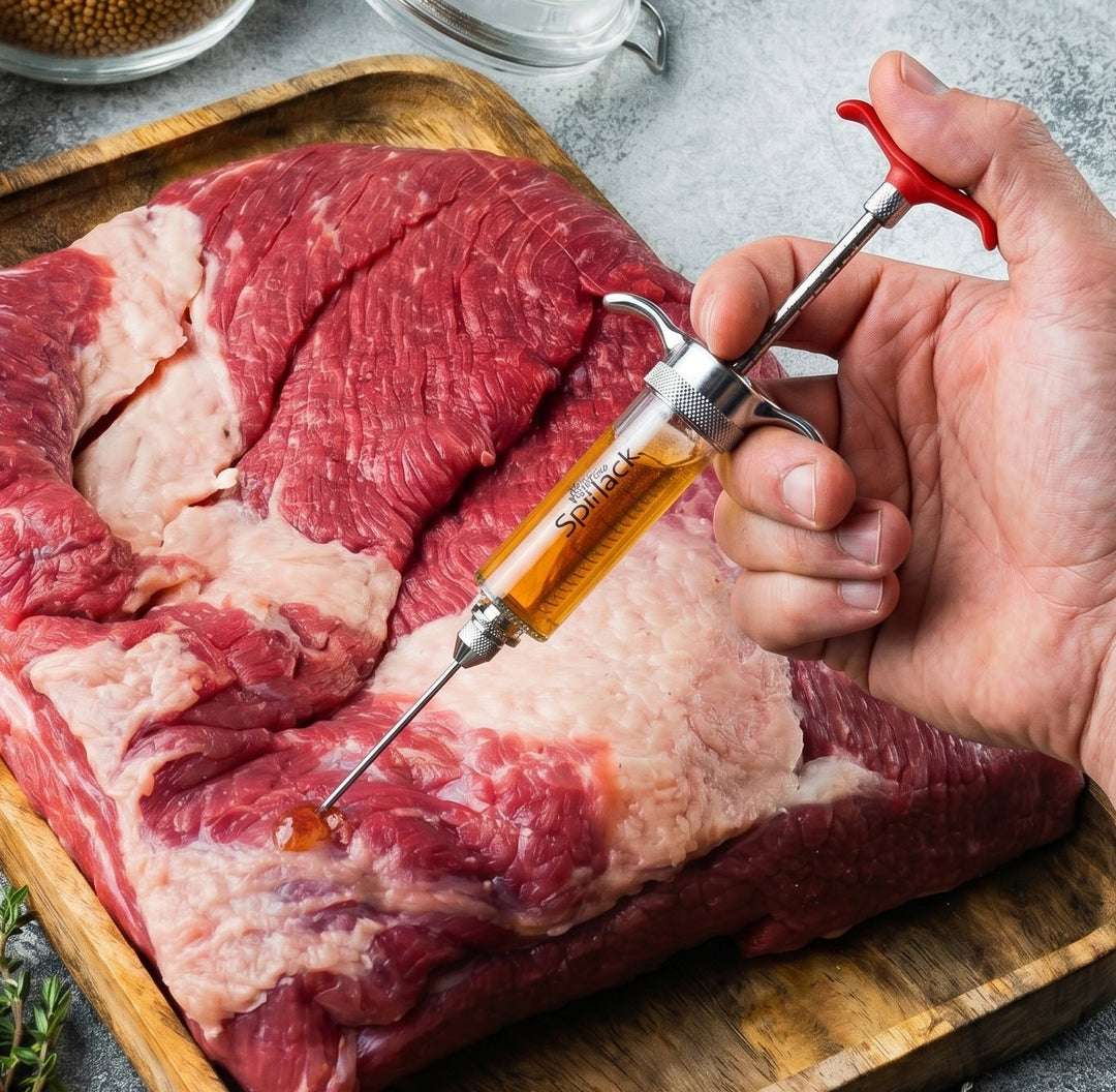 SpitJack SQUIRT 50 Meat Injector Kit with Case and Two Needles