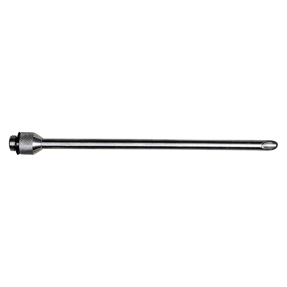 A SpitJack stainless steel drill bit on a white background.