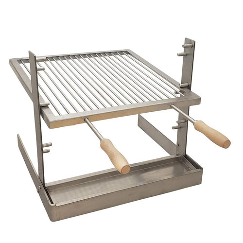 SpitJack All Stainless Tuscan Fireplace and Camping Grill GR103