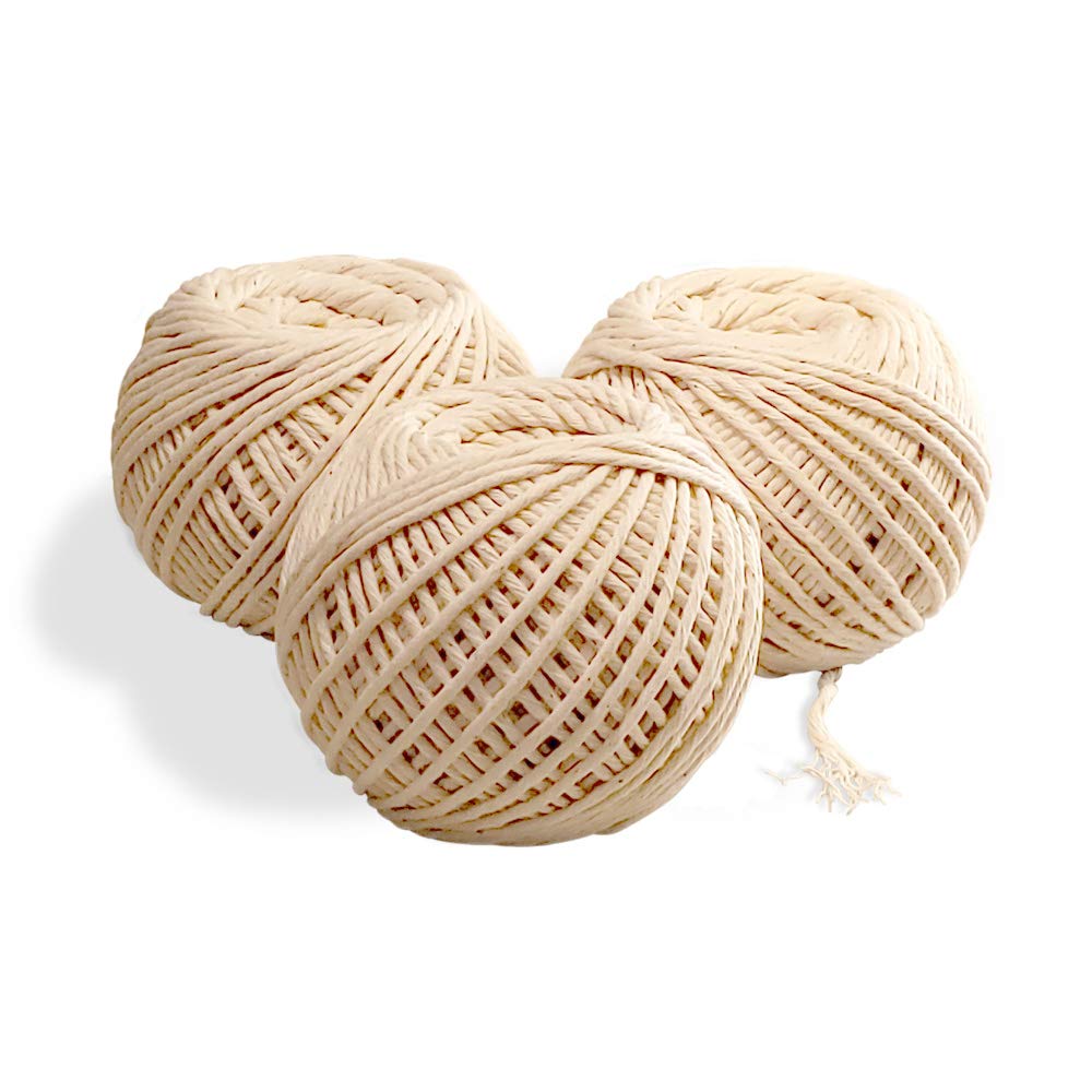 Three Butcher's Twine 3 Pack (555-Feet) by SpitJack on a white background.