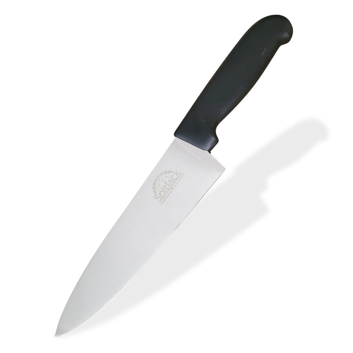 The SpitJack Barbecue Knife Bundle, featuring a brisket trimming knife with a sleek black handle, offers precision and style as part of its set, now available at a discounted price.