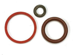 A set of SpitJack Magnum Meat Injector O-Ring Replacement Set and rubber o ring.