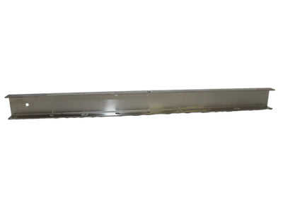 The Adjustable Rotisserie Post - Stainless Steel by SpitJack, featuring small side holes, is viewed against a white background.