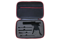 A Deluxe Limited Edition Case for SpitJack Magnum Injectors with a SpitJack gun in it.