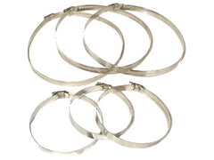 A set of four SpitJack Whole Animal Binding Clamp Systems on a white background.