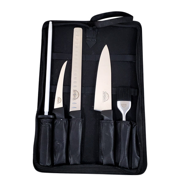 Brisket Knife Bundle with 8Chef's Knife, 12 Sharpening Hone and Case