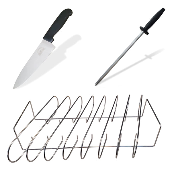 SpitJack Silicone & Stainless BBQ Brush Set